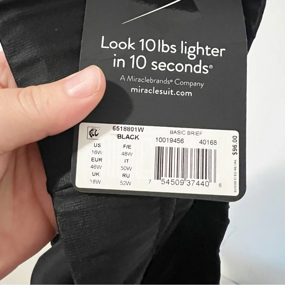 Miraclesuit Plus Size Basic‎ Brief in Black Size 16W